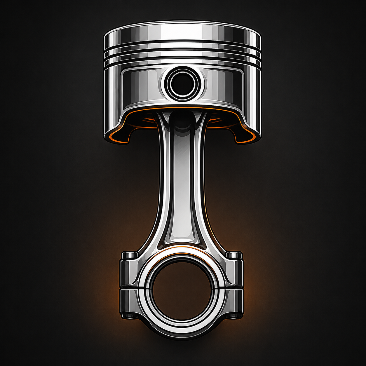 Milwaukee-Eight V-Twin piston and connecting rod